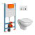 Комплект подвесного унитаза S20 с инсталляцией и кнопкой, сиденье микролифт
